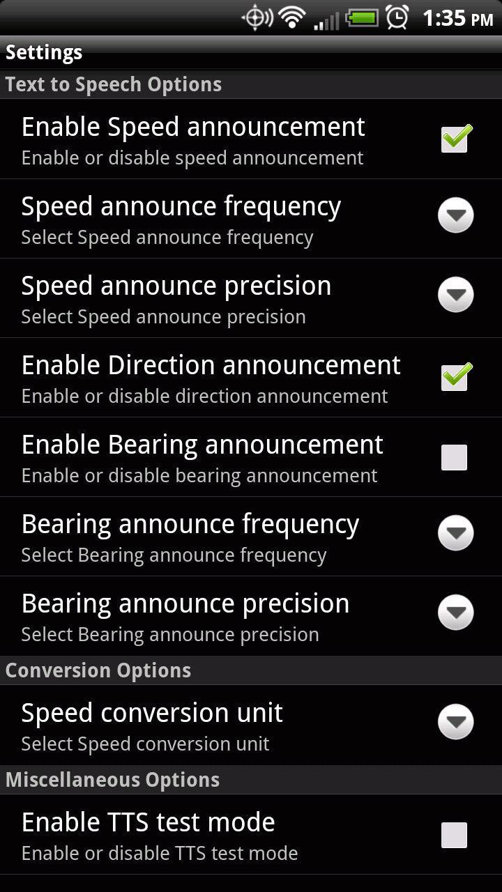 Talking GPS Speedometer