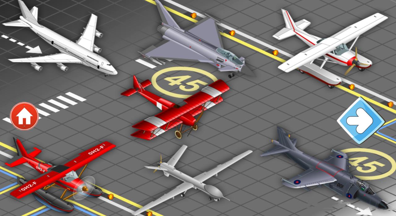 Animated puzzles plane