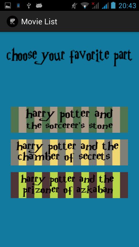 Quiz App for Harry Potter