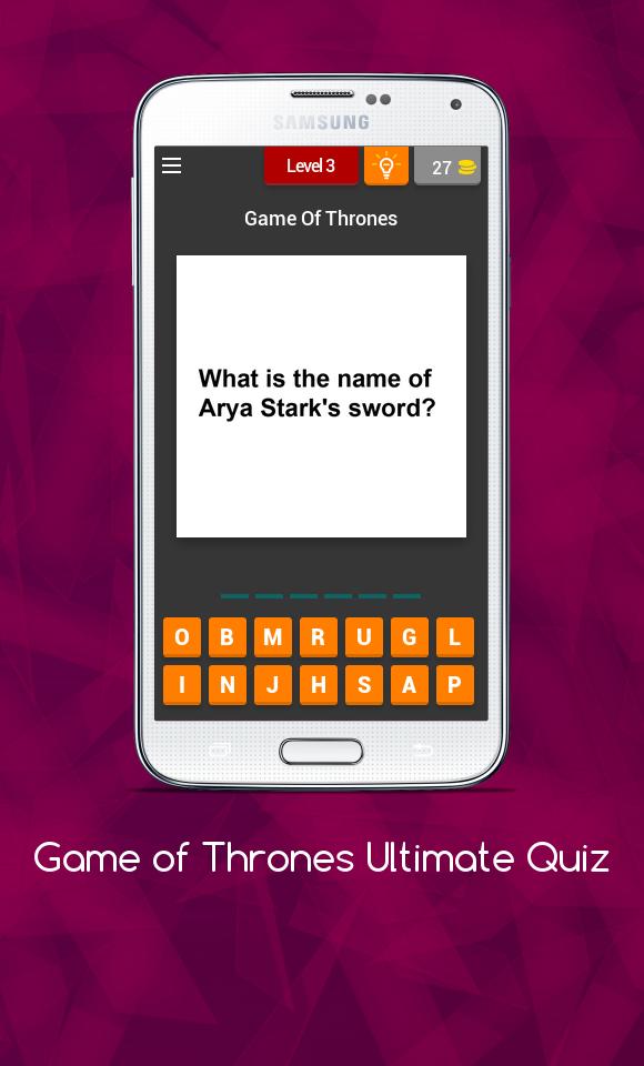 Quiz for Game of Thrones Bonus