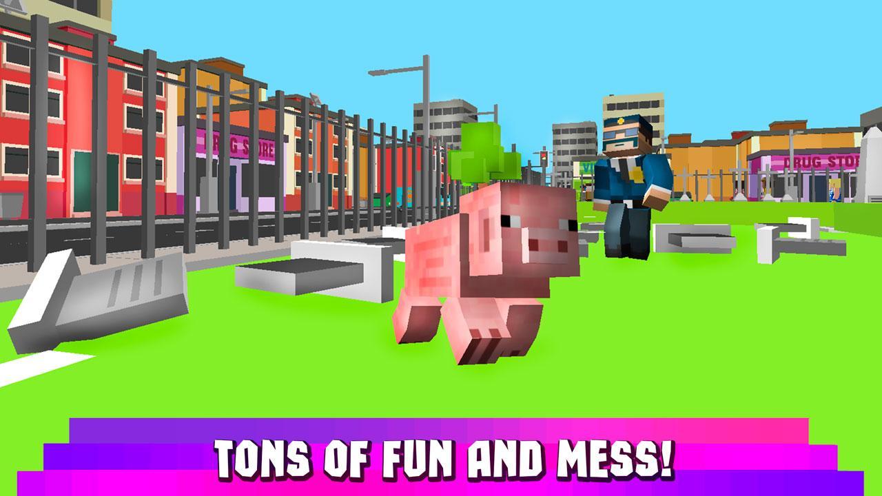 Cube Pig Simulator 3D