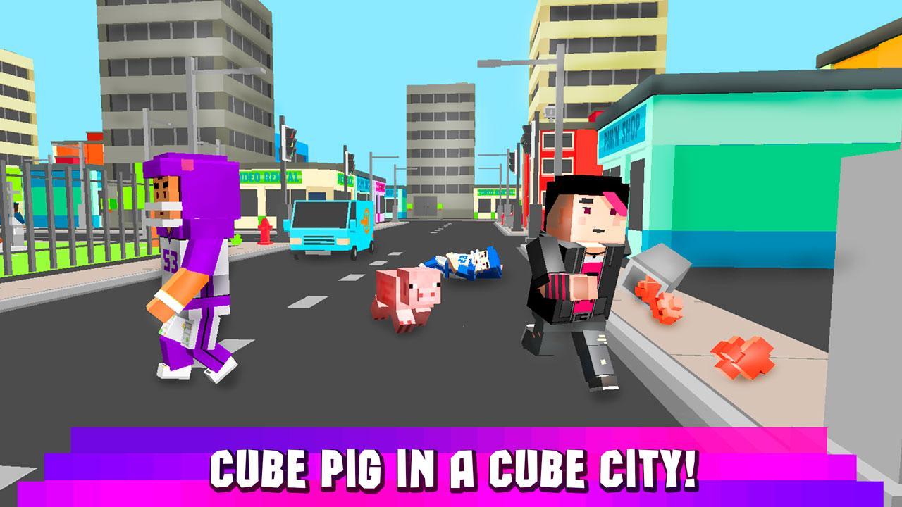 Cube Pig Simulator 3D