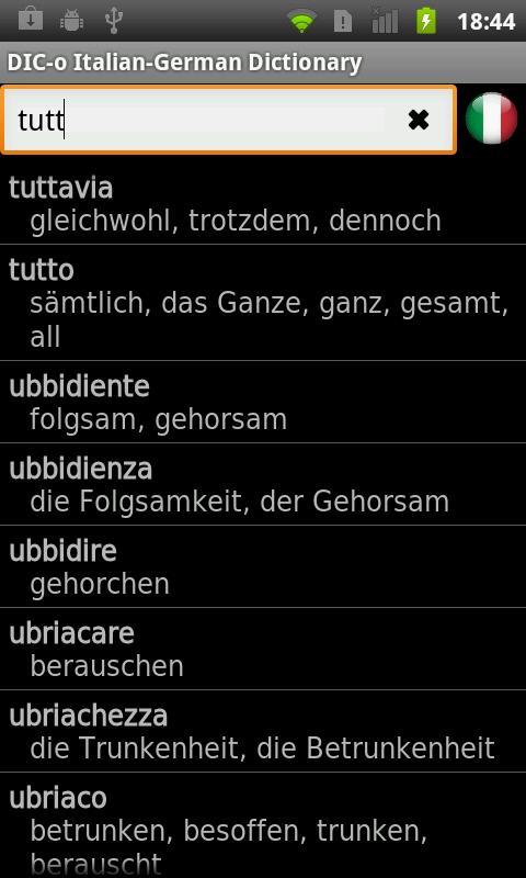 Italian - German offline dict.