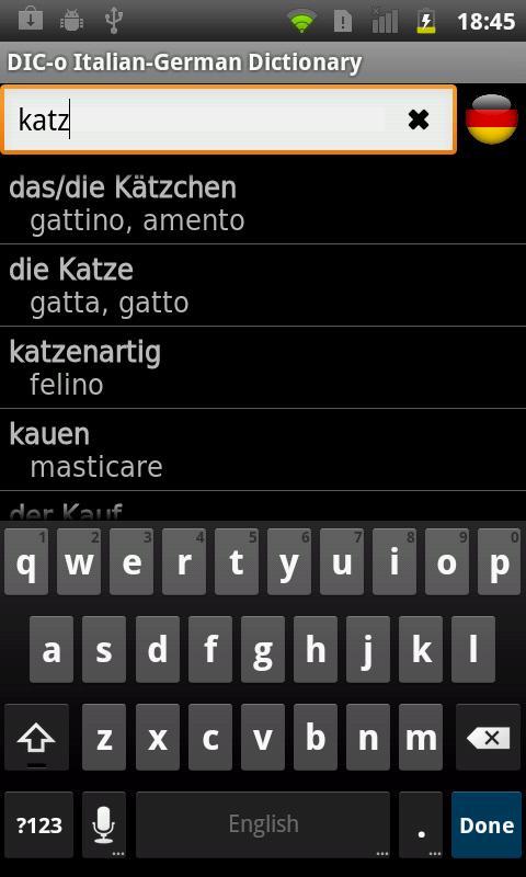 Italian - German offline dict.