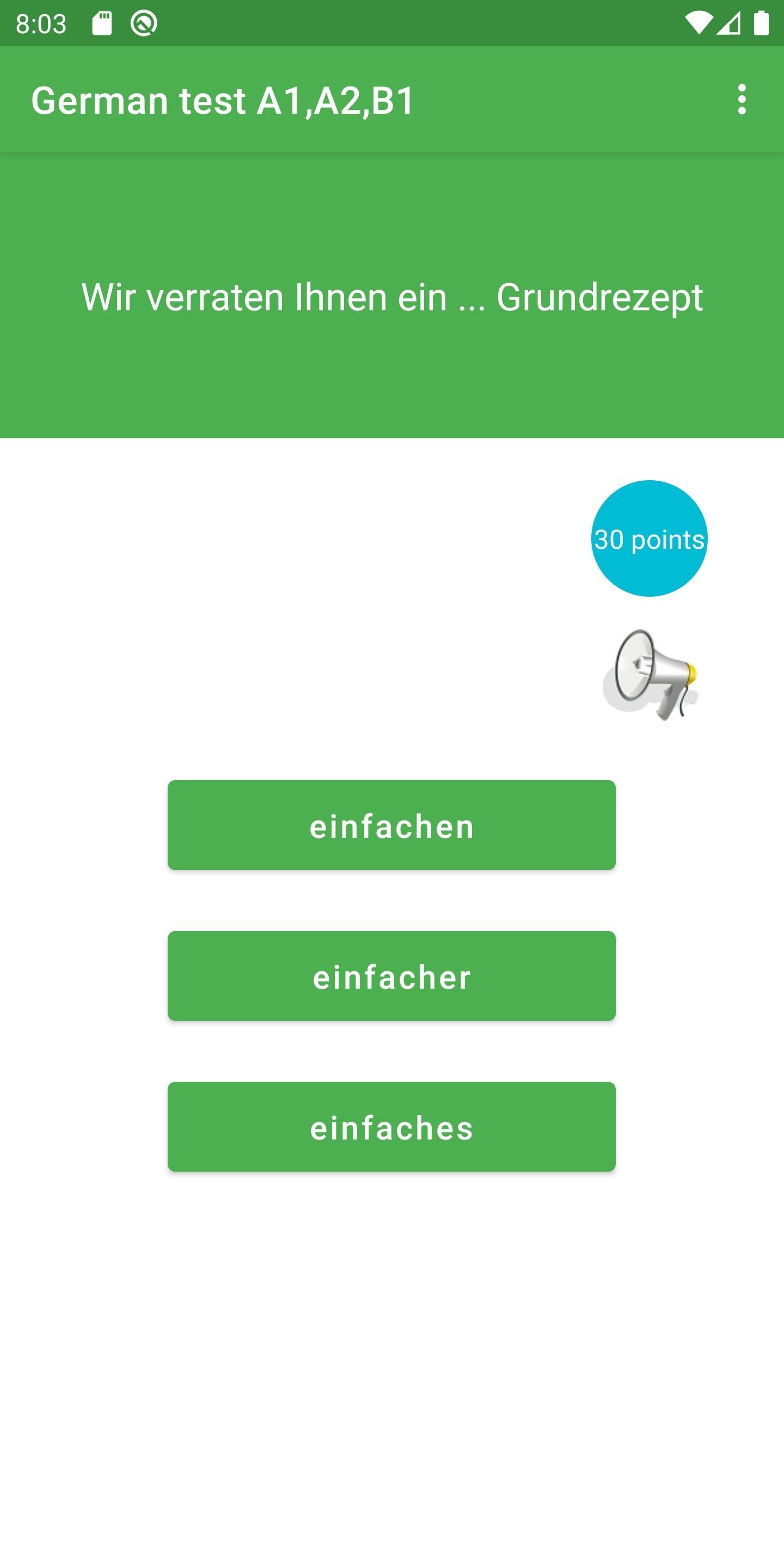 German test A1 A2 B1 DerDieDas