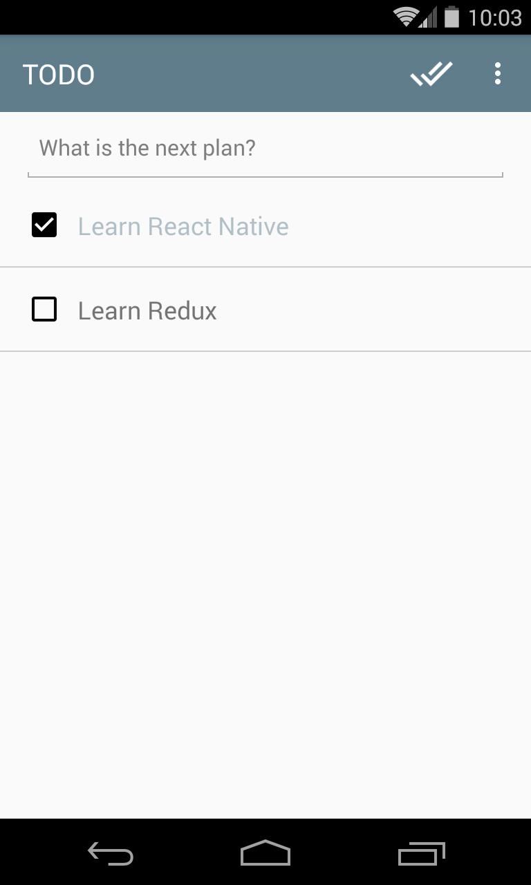 React Native Todo Sample