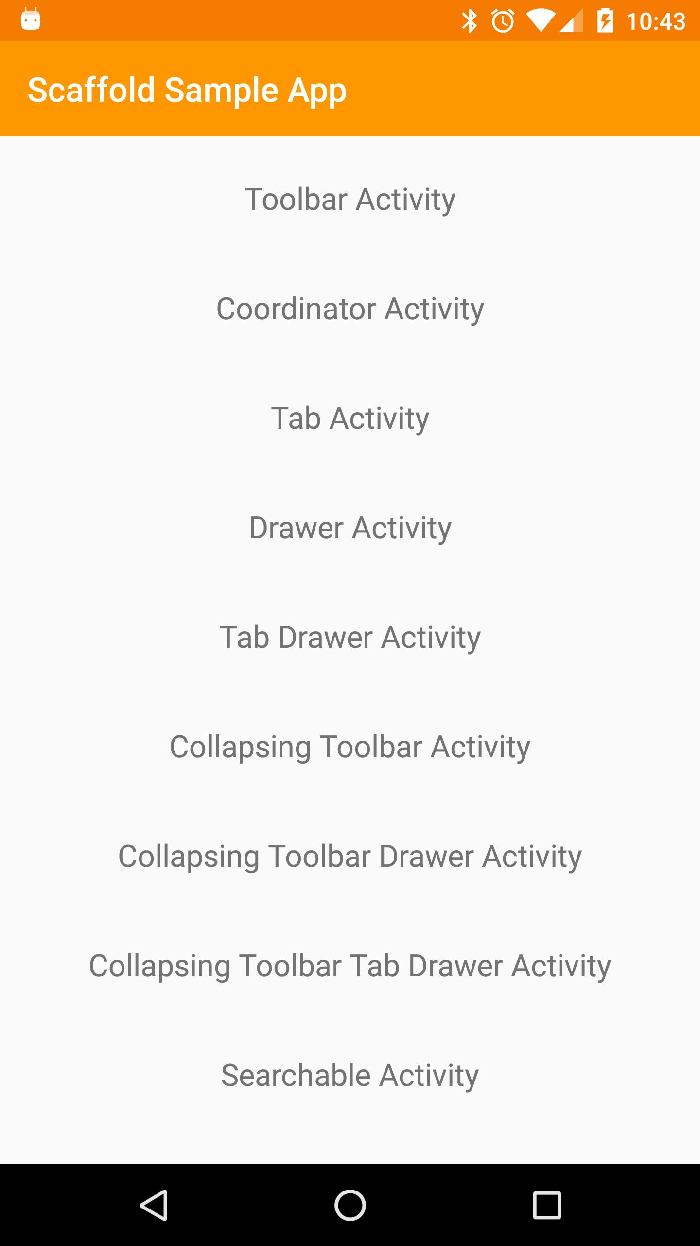 Scaffold Sample App