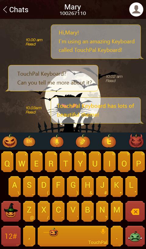 TouchPal Jack-O-Lanterns Theme