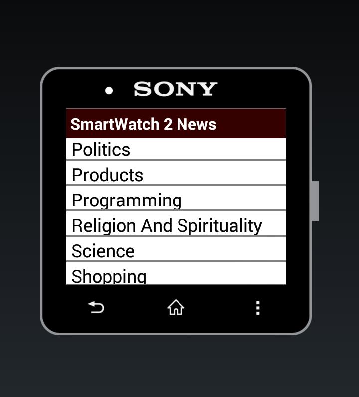 SmartWatch 2 News Extension