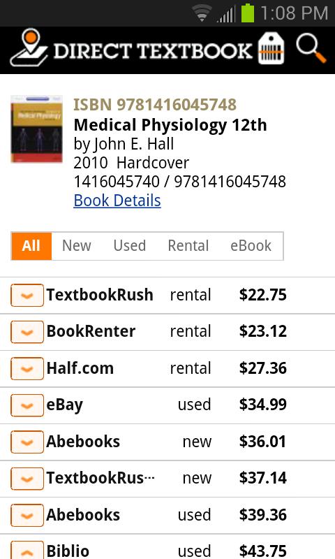 Direct Textbook Price Compare