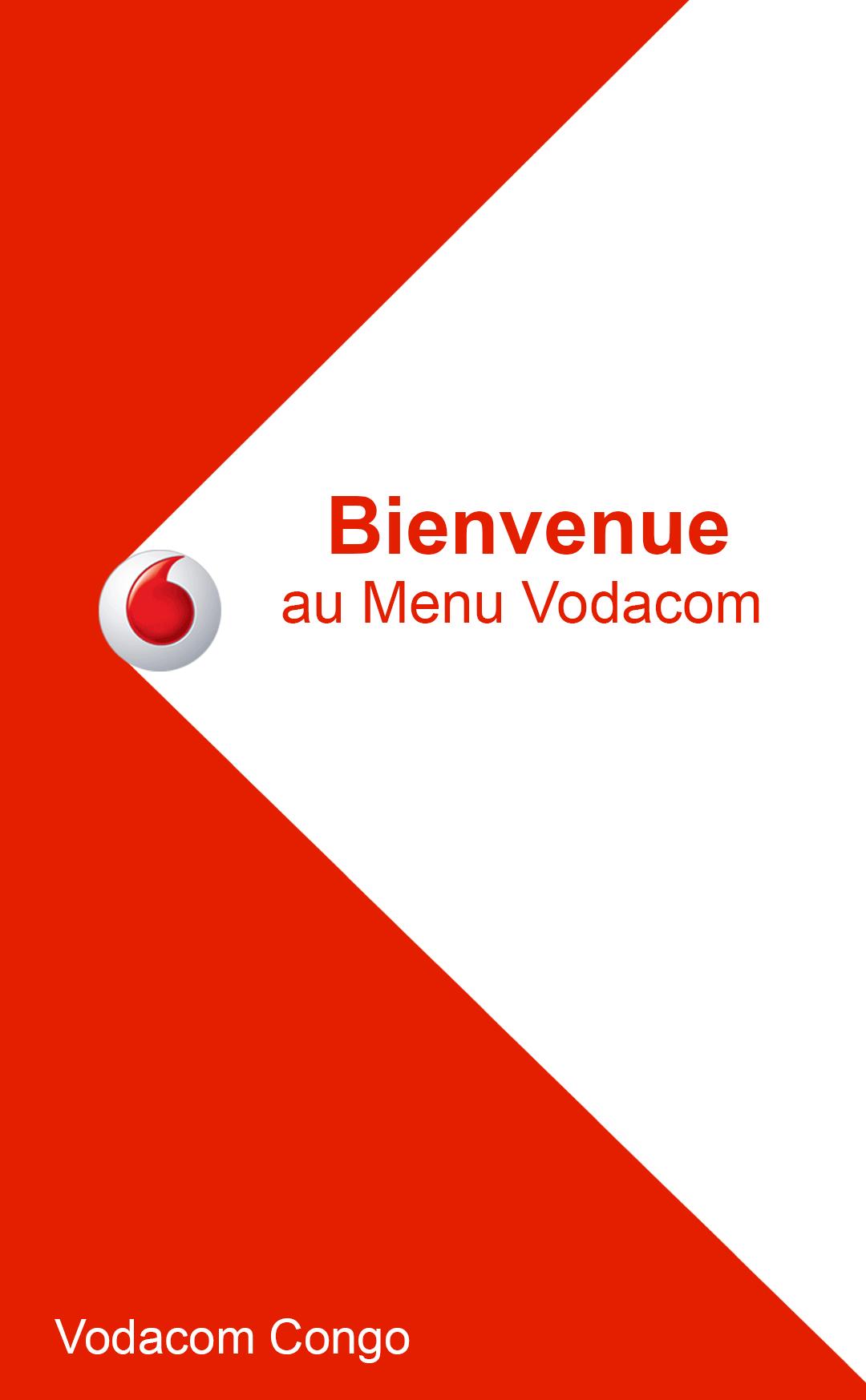 Vodacom Congo Menu