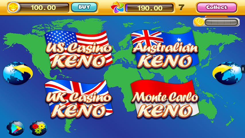 World Casino - Free Keno Games