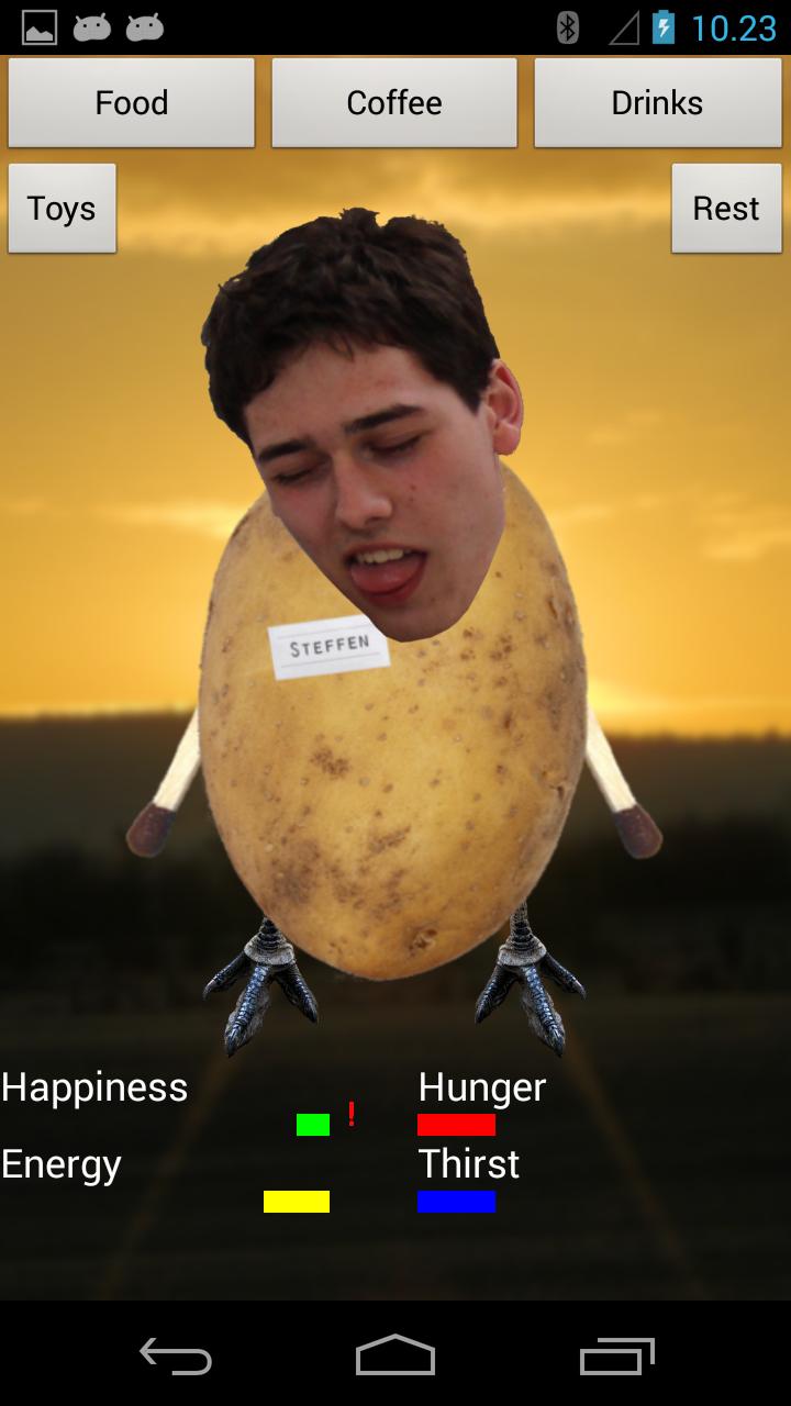 Virtual Pet Potato Steffen