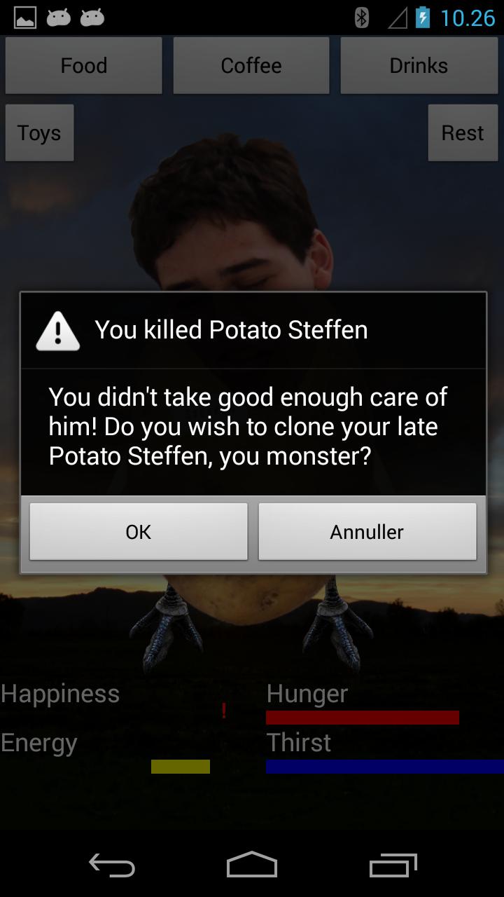 Virtual Pet Potato Steffen