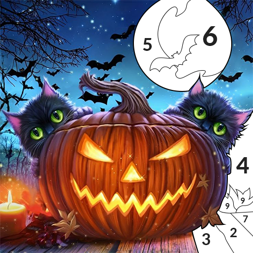 Halloween Coloring Book Game