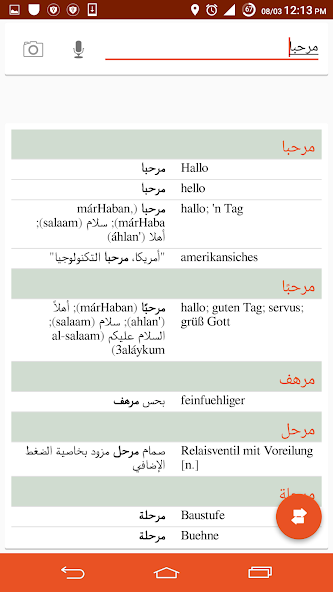 German Arabic Dictionary