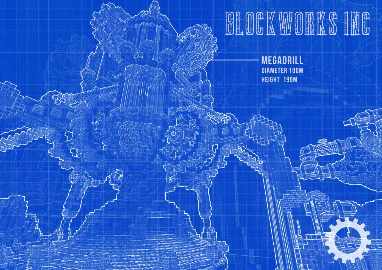 【Carte du bâtiment Minecraft】 Blockworks Inc. Block Construction Factory