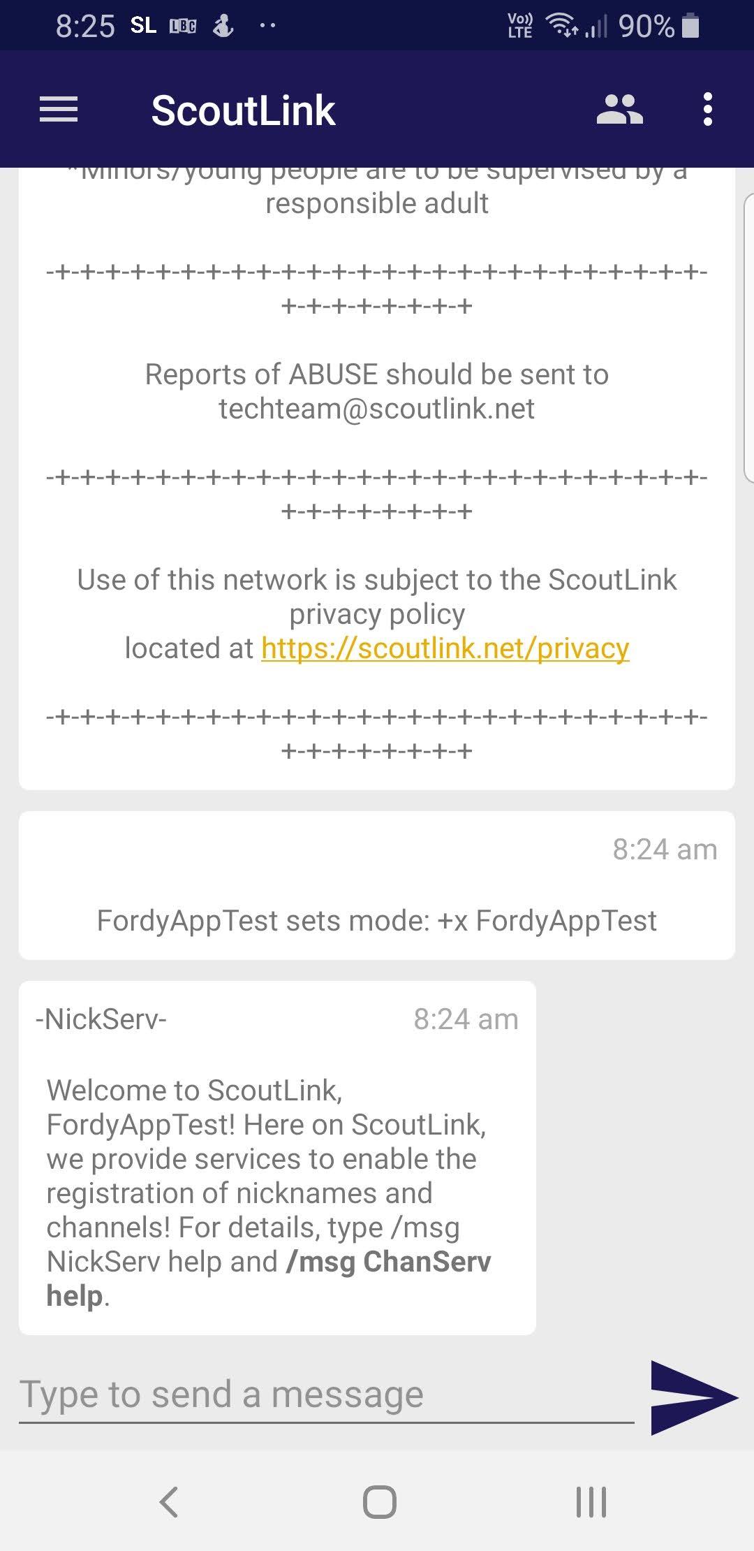 ScoutLink IRC
