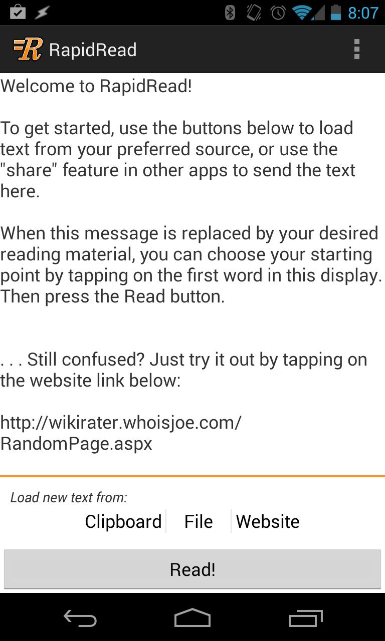 Rapid Read