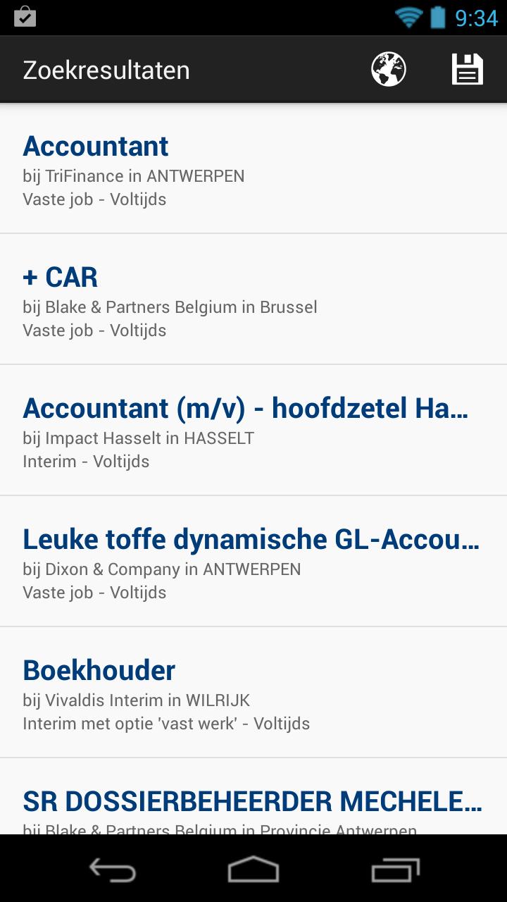 Vind een job
