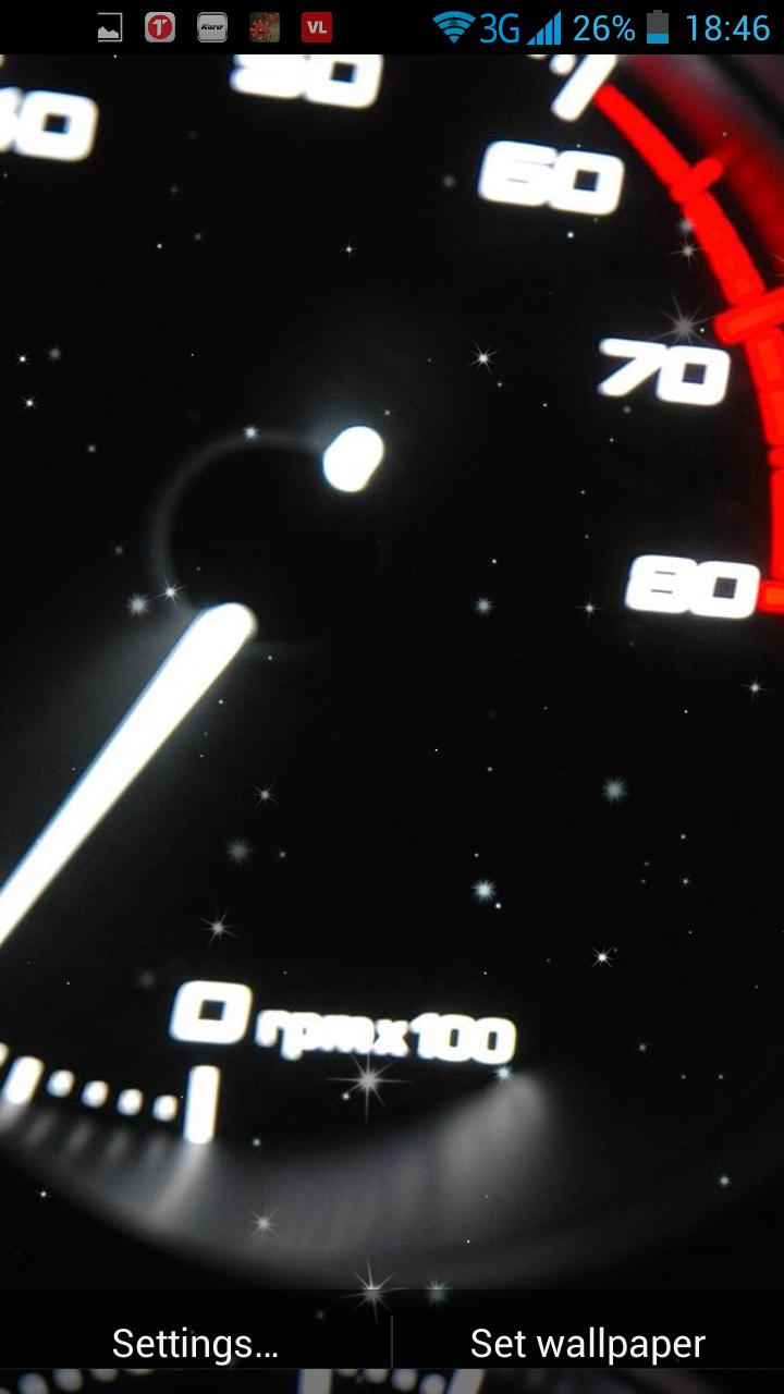 Car Dashboard Live Wallpaper