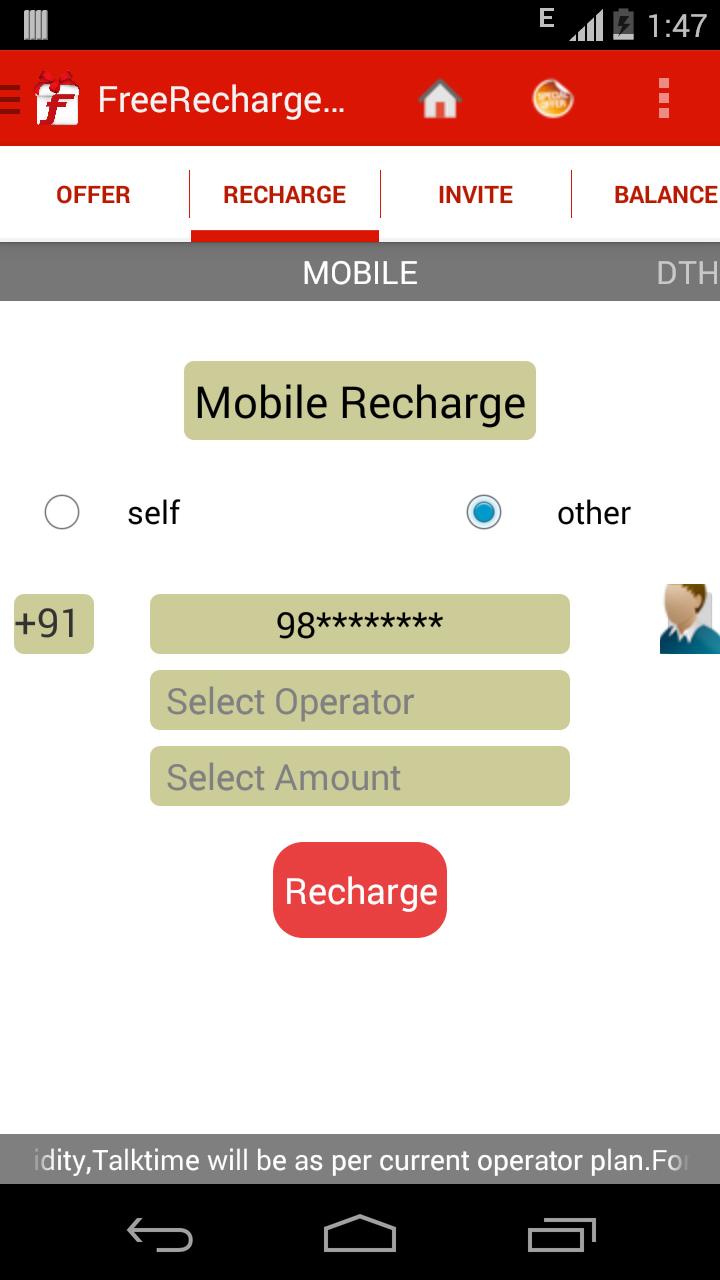 Free Recharge Deals