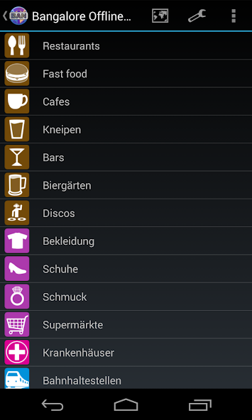 Bangalore Offline City Map