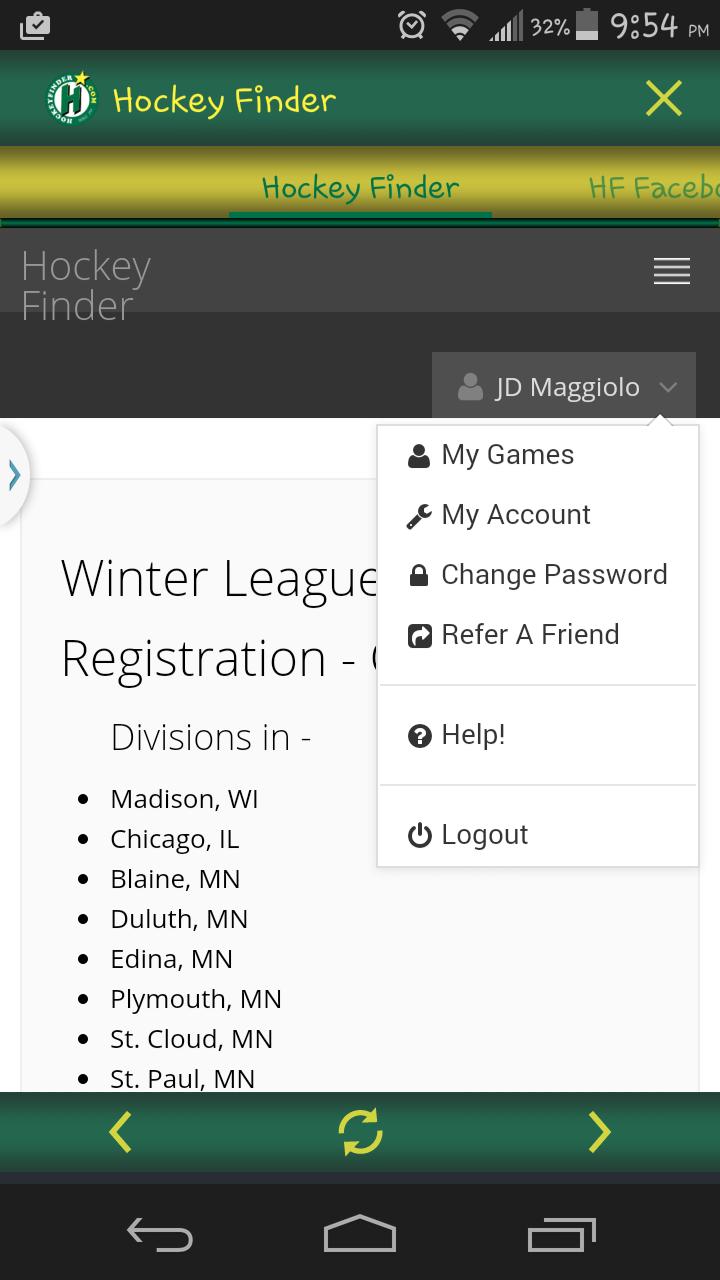 Hockey Finder