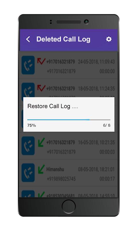Restore Deleted Call Log
