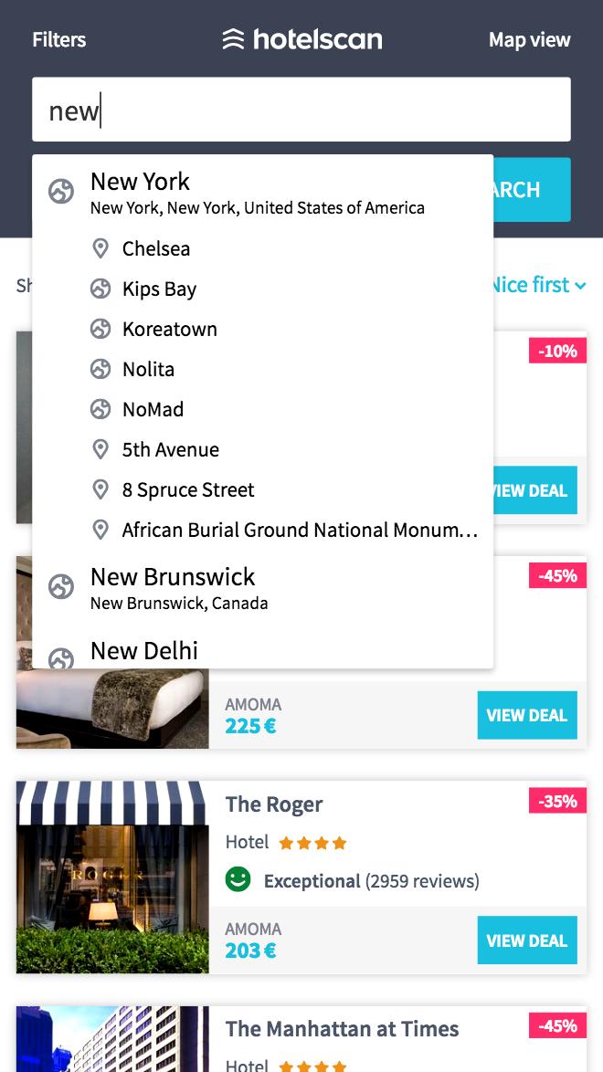 hotelscan - Hotel Search