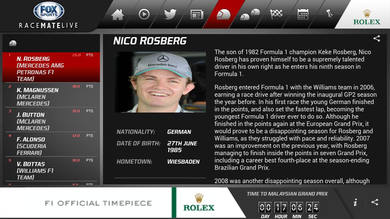 Fox Sports Racematelive