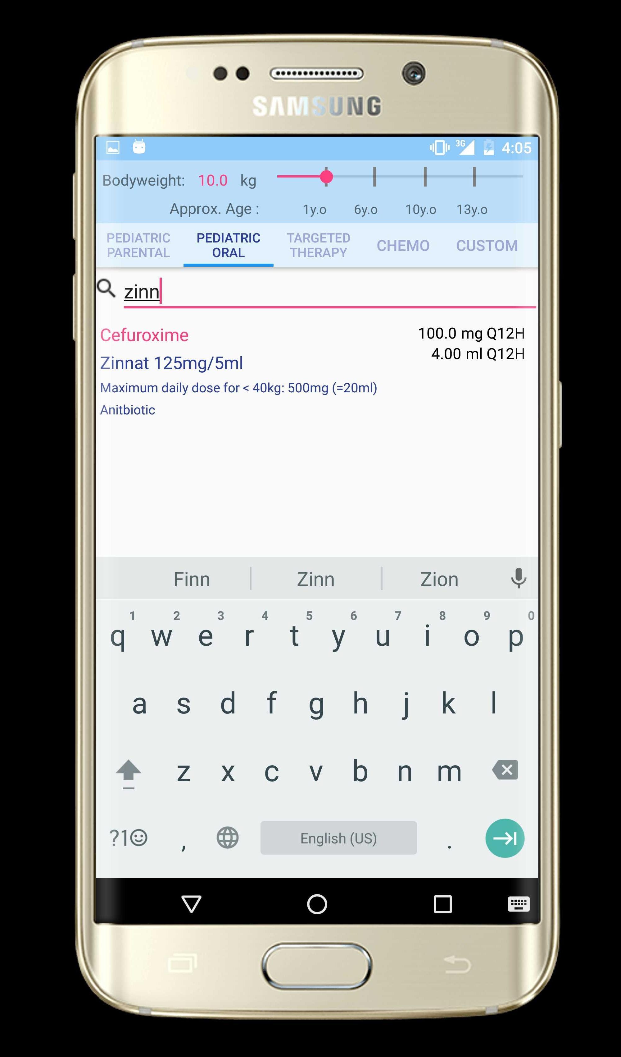 Pediatric Dosage Calculator