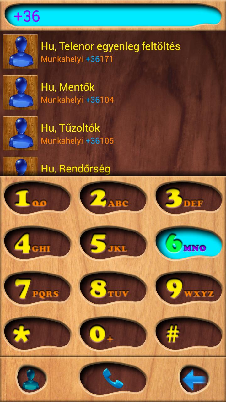 exDialer Wood Burrow Theme