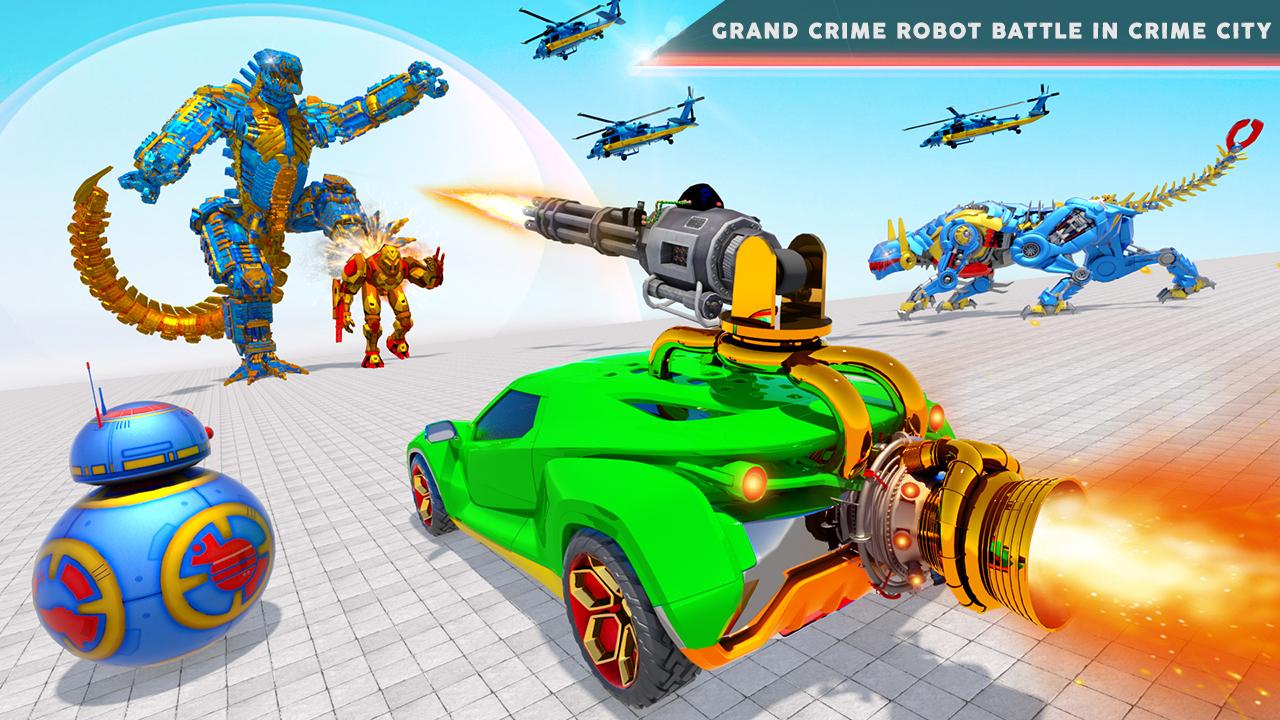 Dragon Police Robot Car Games