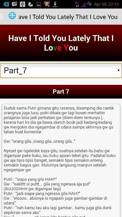 I Told U Lately That I Love U