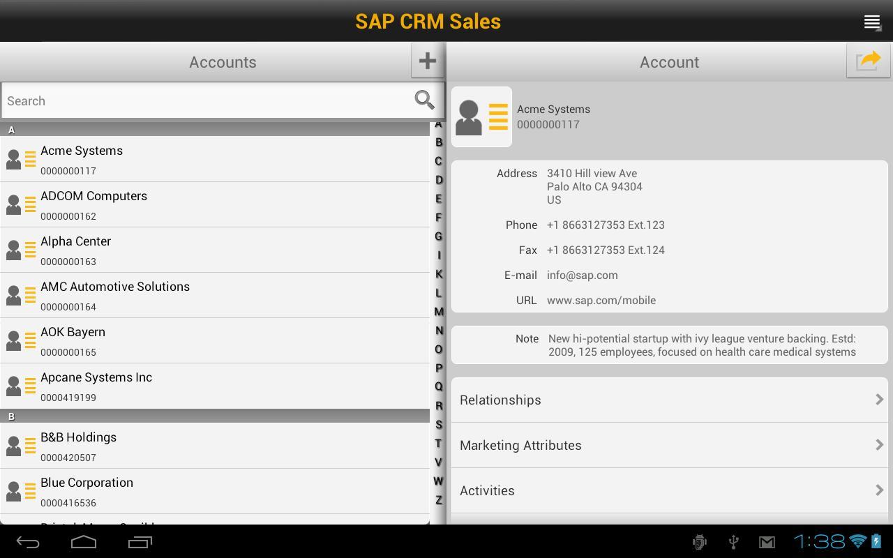 SAP CRM Sales