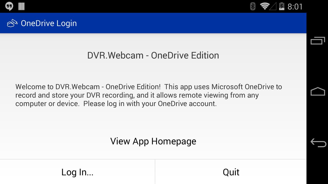 DVR.Webcam - OneDrive Edition