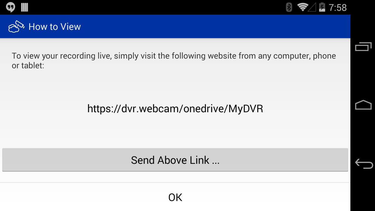 DVR.Webcam - OneDrive Edition
