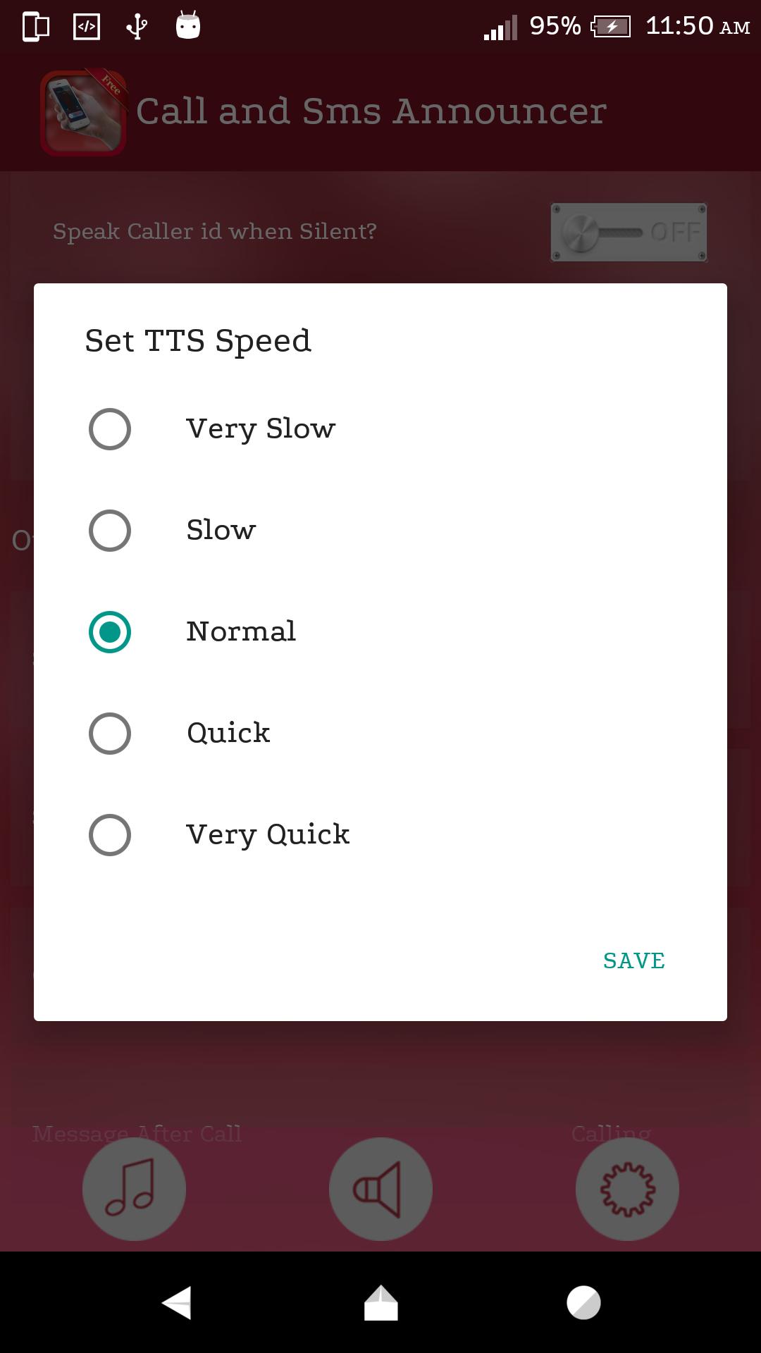 Caller Name and SMS Announcer
