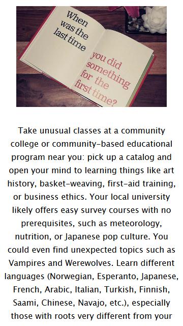 Exercise an Open Mind