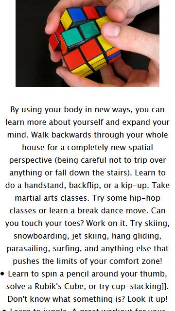 Exercise an Open Mind