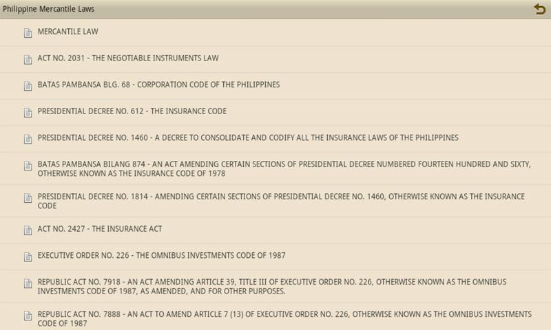 PHILIPPINE MERCANTILE LAWS