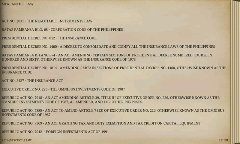 PHILIPPINE MERCANTILE LAWS