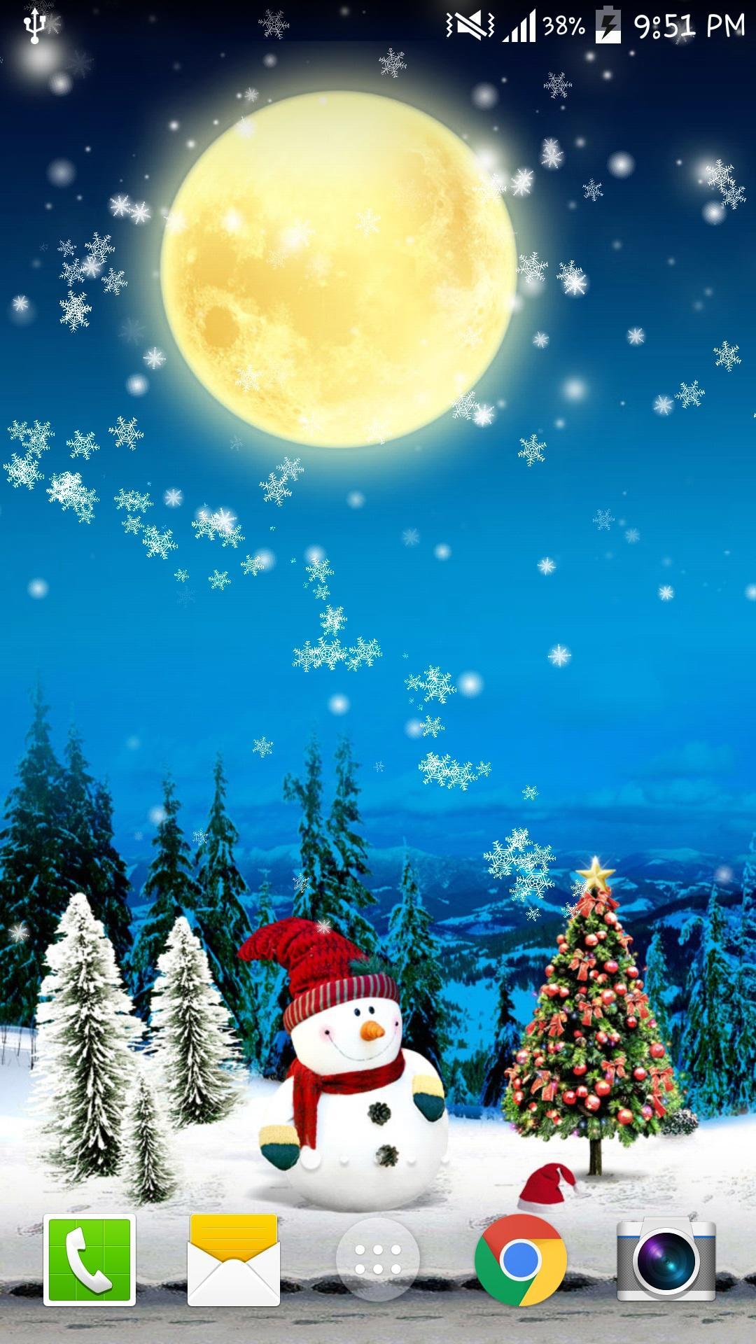 Snowfall Christmas Wallpaper