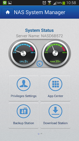 NAS System Manager