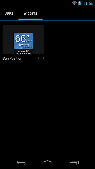 Sun Position Widget