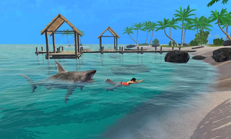 Angry Megalodon Attack