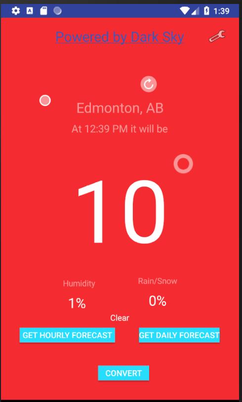 Leonard's Weather App