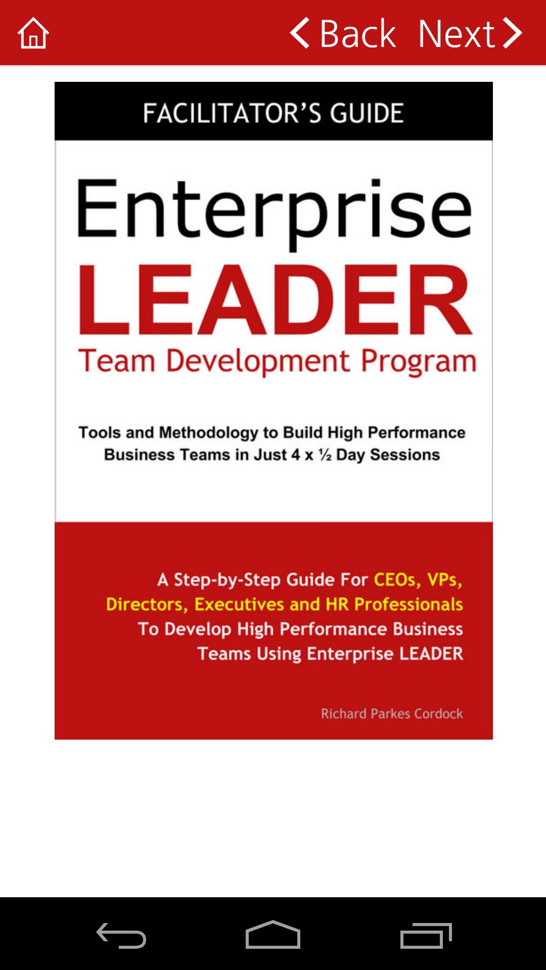 Enterprise LEADER Guide (TEAM)
