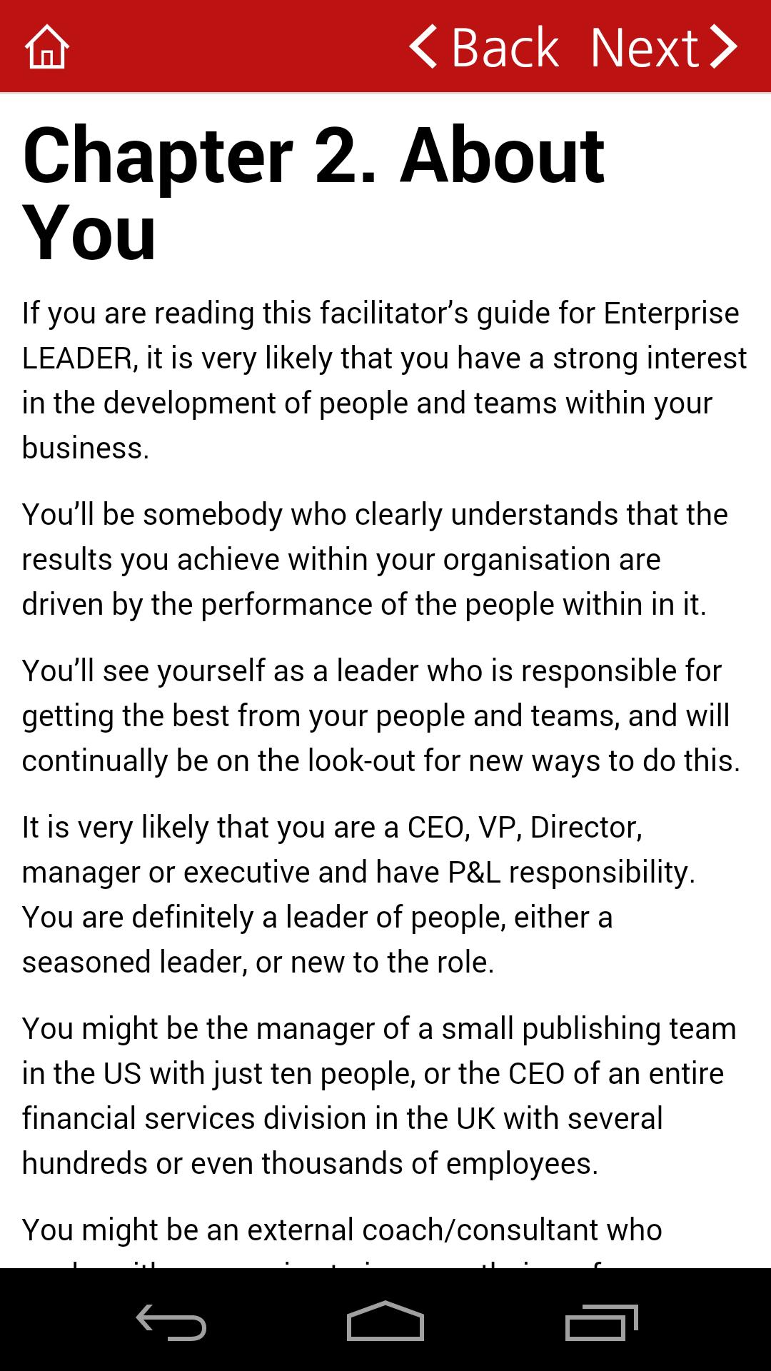 Enterprise LEADER Guide (TEAM)